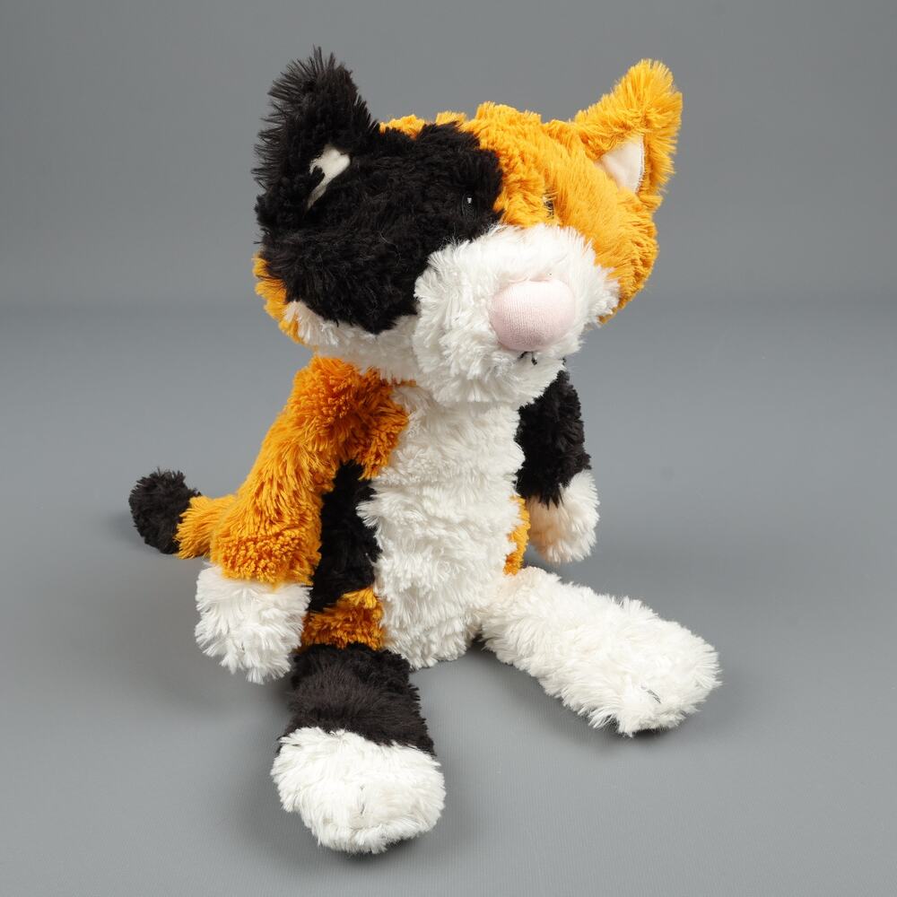 Giggle Scape Calico Cat Plush Orange Black White Stuffed Animal